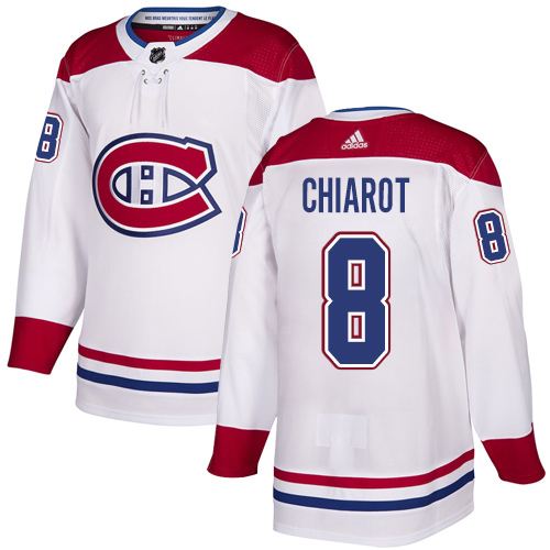 Cheap Adidas Montreal Canadiens 8 Ben Chiarot White Road Authentic Stitched Youth NHL Jersey